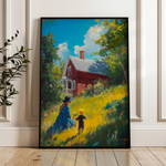 Landscape 366 Canvas Art 60 x 40 cm / Black