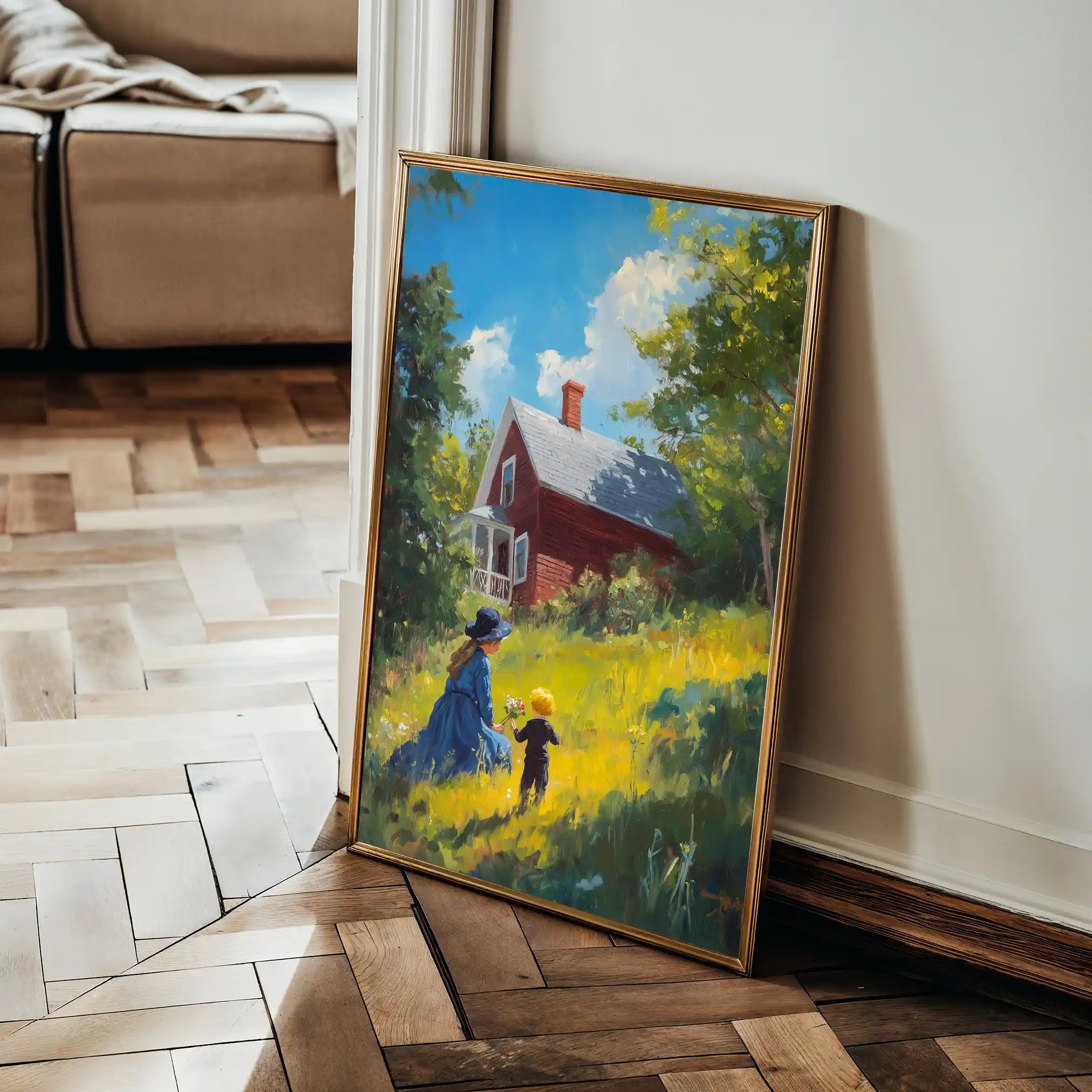 Landscape 366 Canvas Art 60 x 40 cm / Black