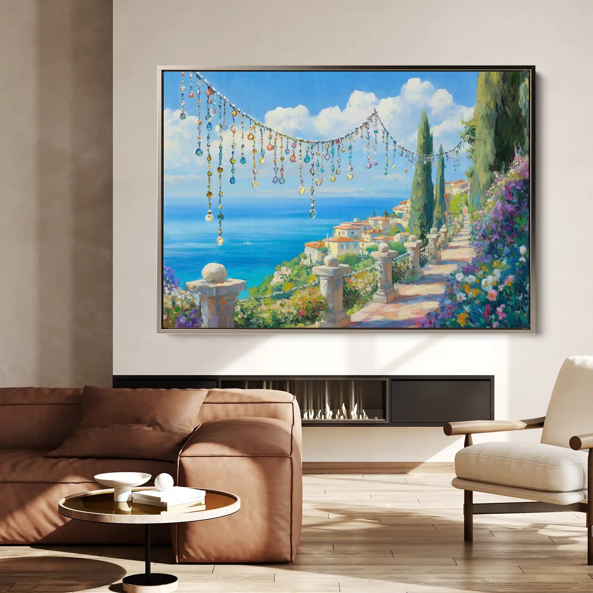 Landscape 367 Canvas Art 60 x 40 cm / Black