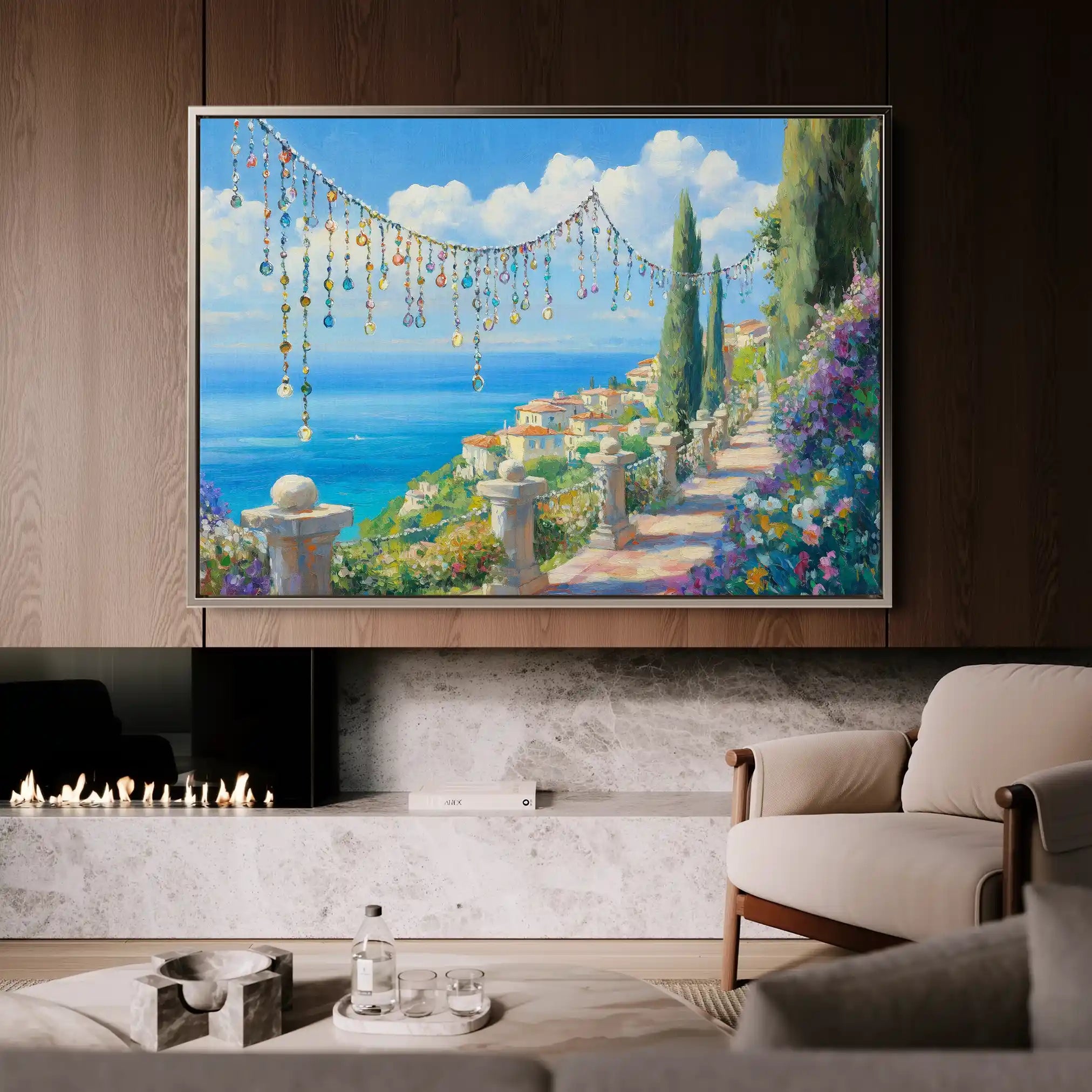 Landscape 367 Canvas Art 60 x 40 cm / Black