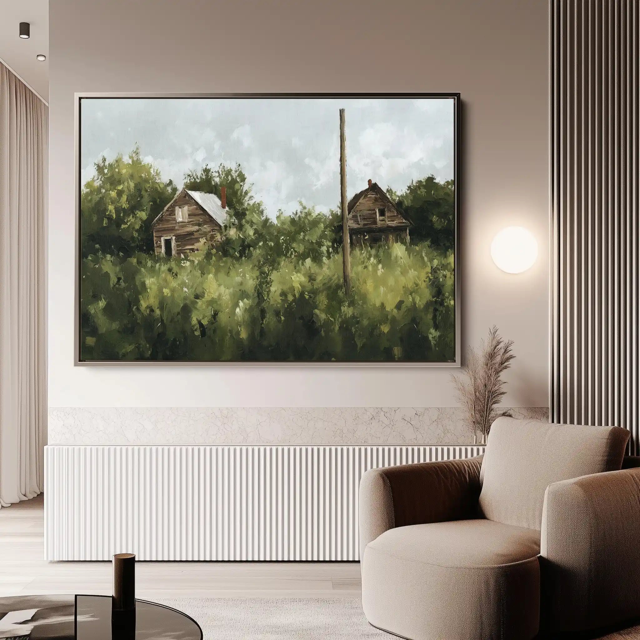 Landscape 368 Canvas Art 60 x 40 cm / Black