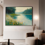 Landscape 371 Canvas Art 60 x 40 cm / Black