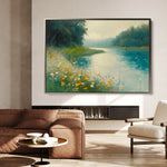 Landscape 371 Canvas Art 60 x 40 cm / Black
