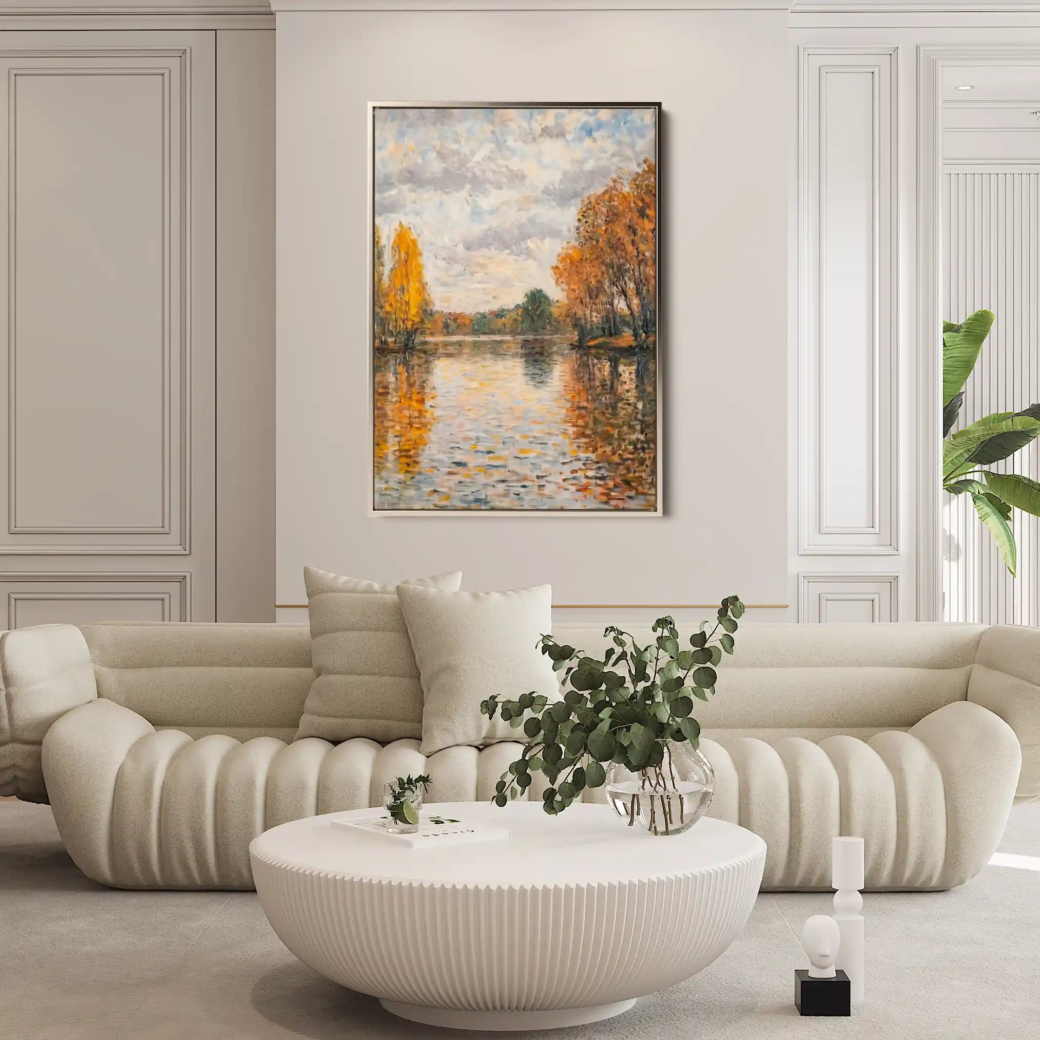 Landscape 372 Canvas Art 60 x 40 cm / Black