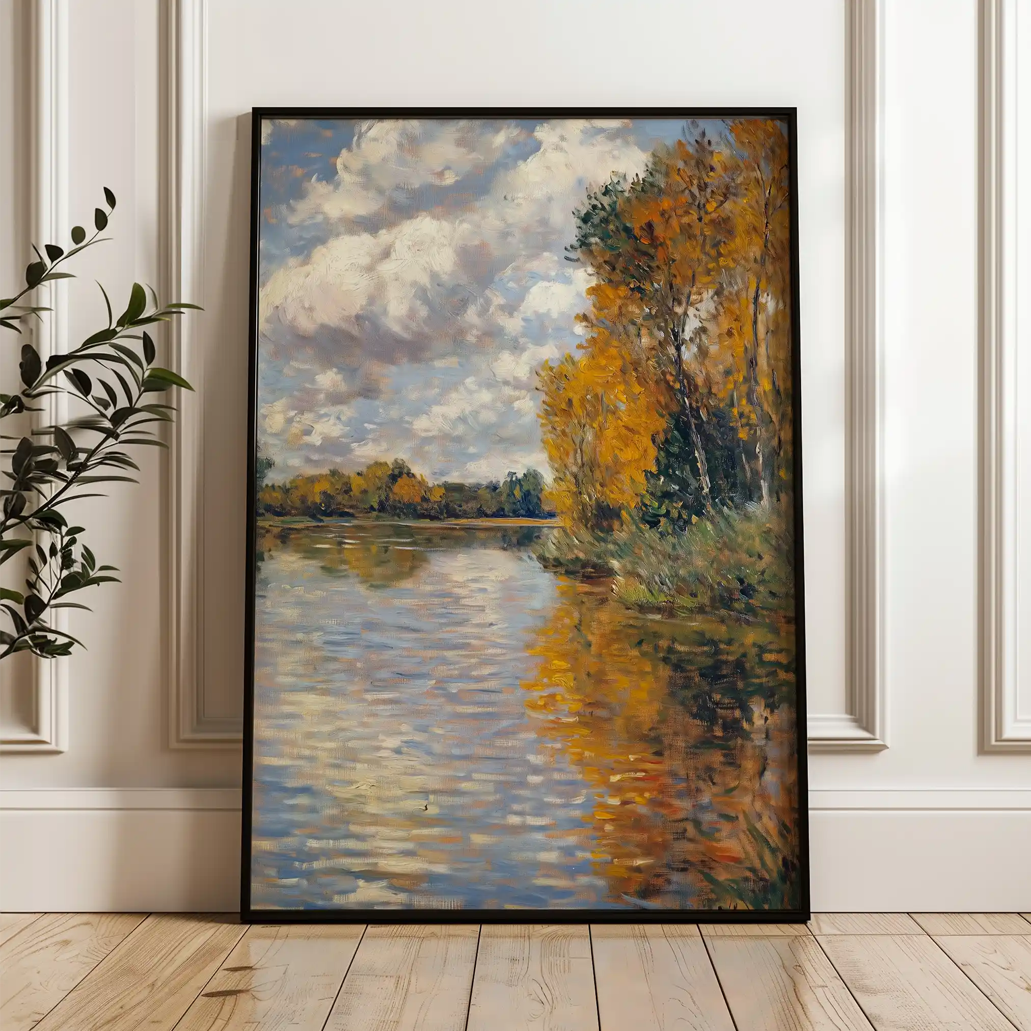 Landscape 373 Canvas Art 60 x 40 cm / Black