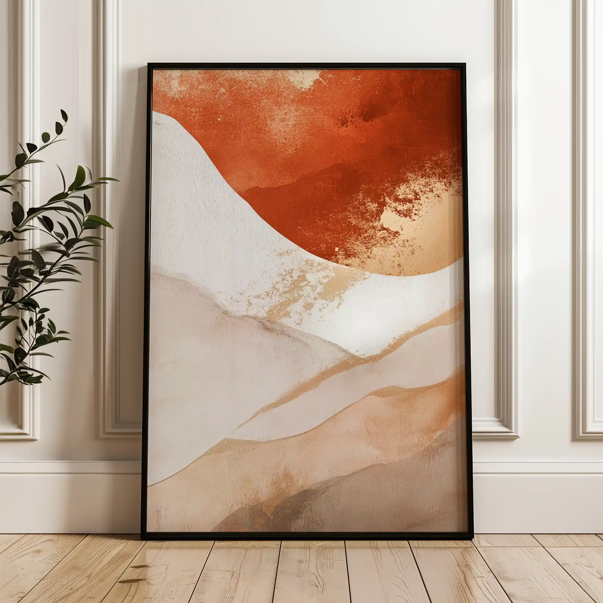 Abstract 374 Canvas Art 60 x 40 cm / Black