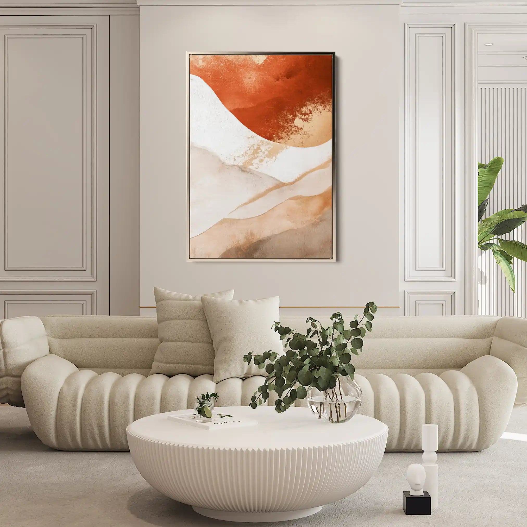 Abstract 374 Canvas Art 60 x 40 cm / Black