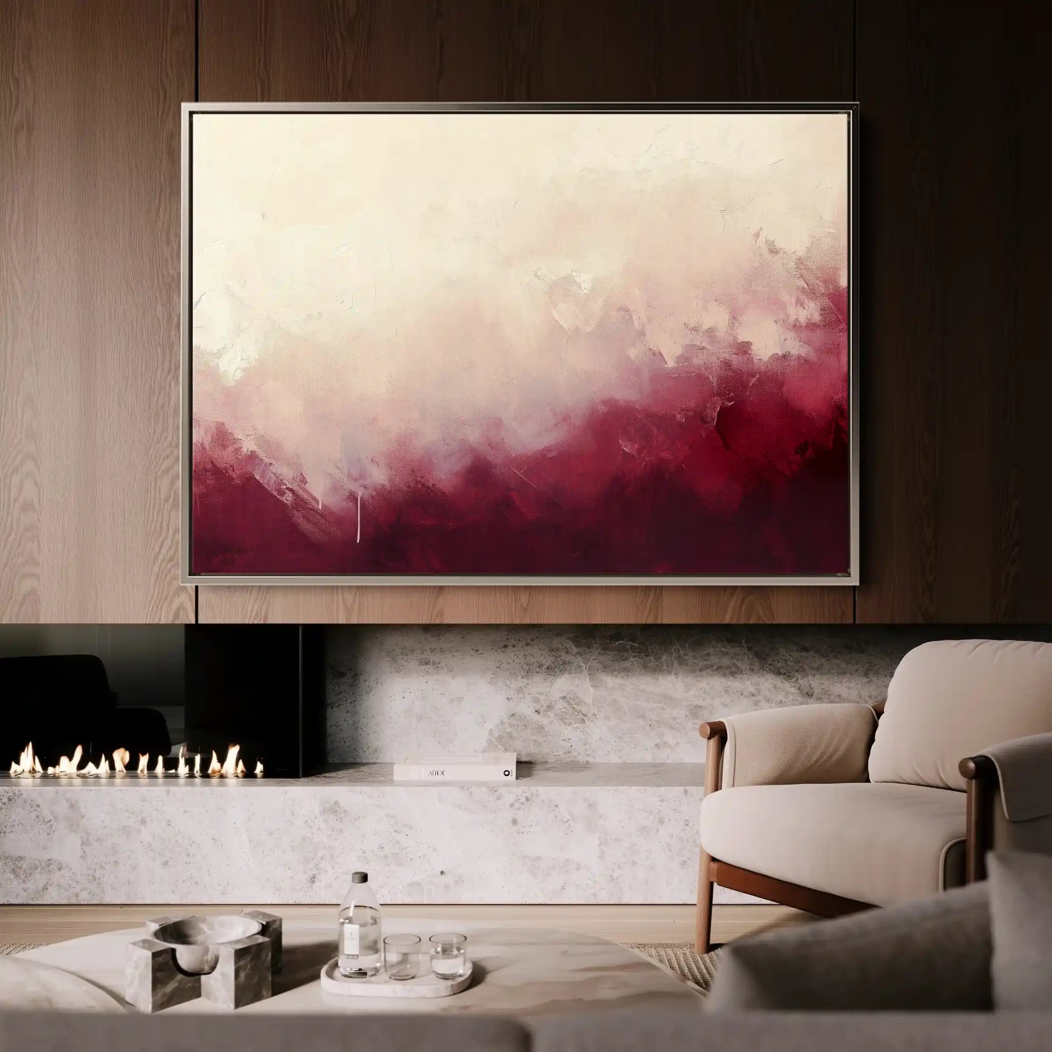Abstract 375 Canvas Art 60 x 40 cm / Black