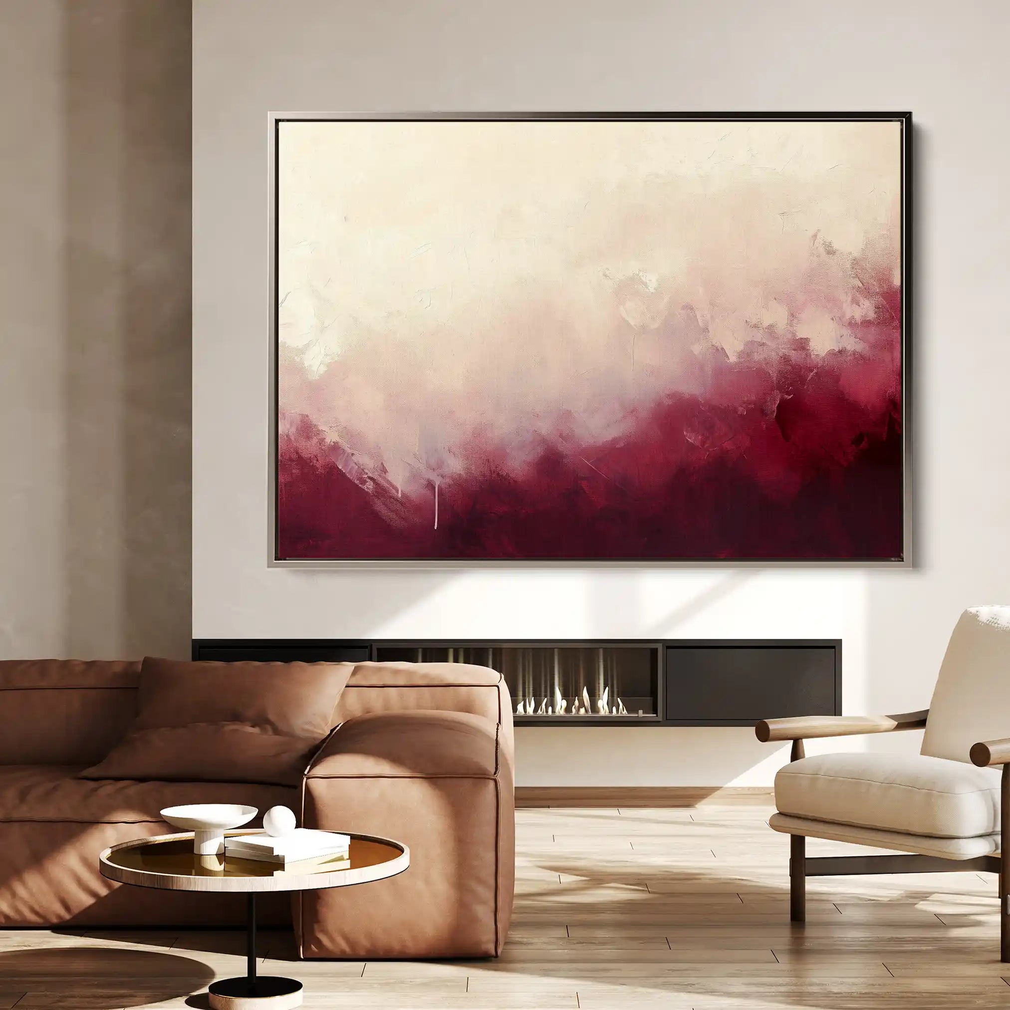 Abstract 375 Canvas Art 60 x 40 cm / Black