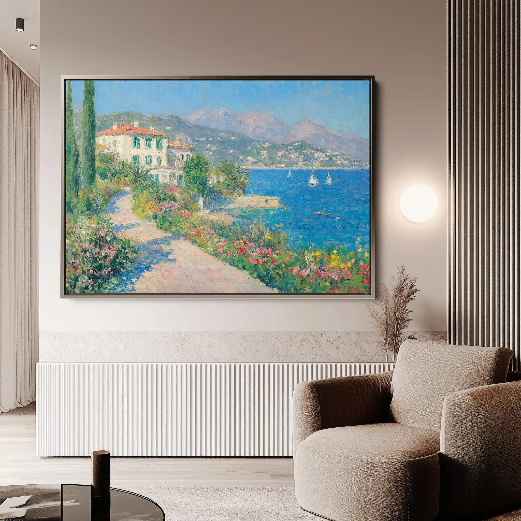 Landscape 376 Canvas Art 60 x 40 cm / Black