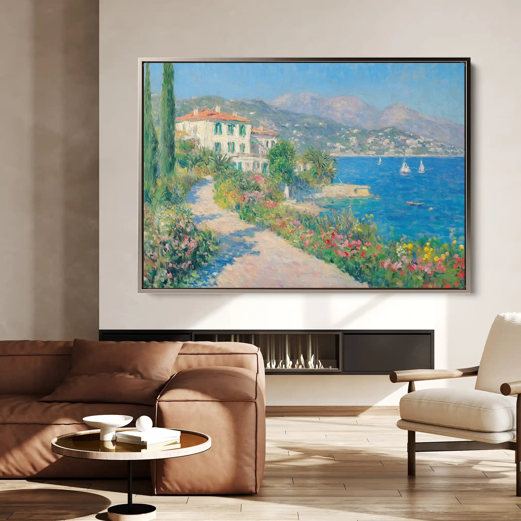 Landscape 376 Canvas Art 60 x 40 cm / Black