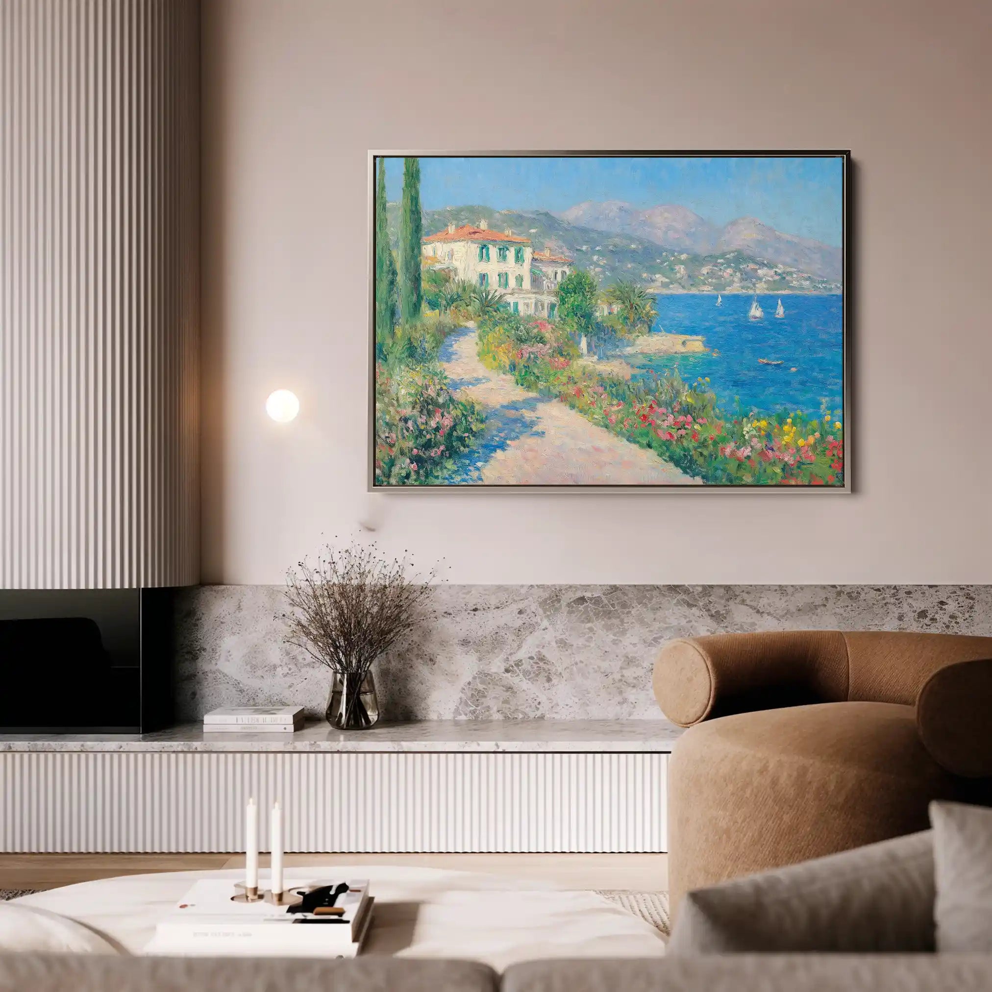 Landscape 376 Canvas Art 60 x 40 cm / Black