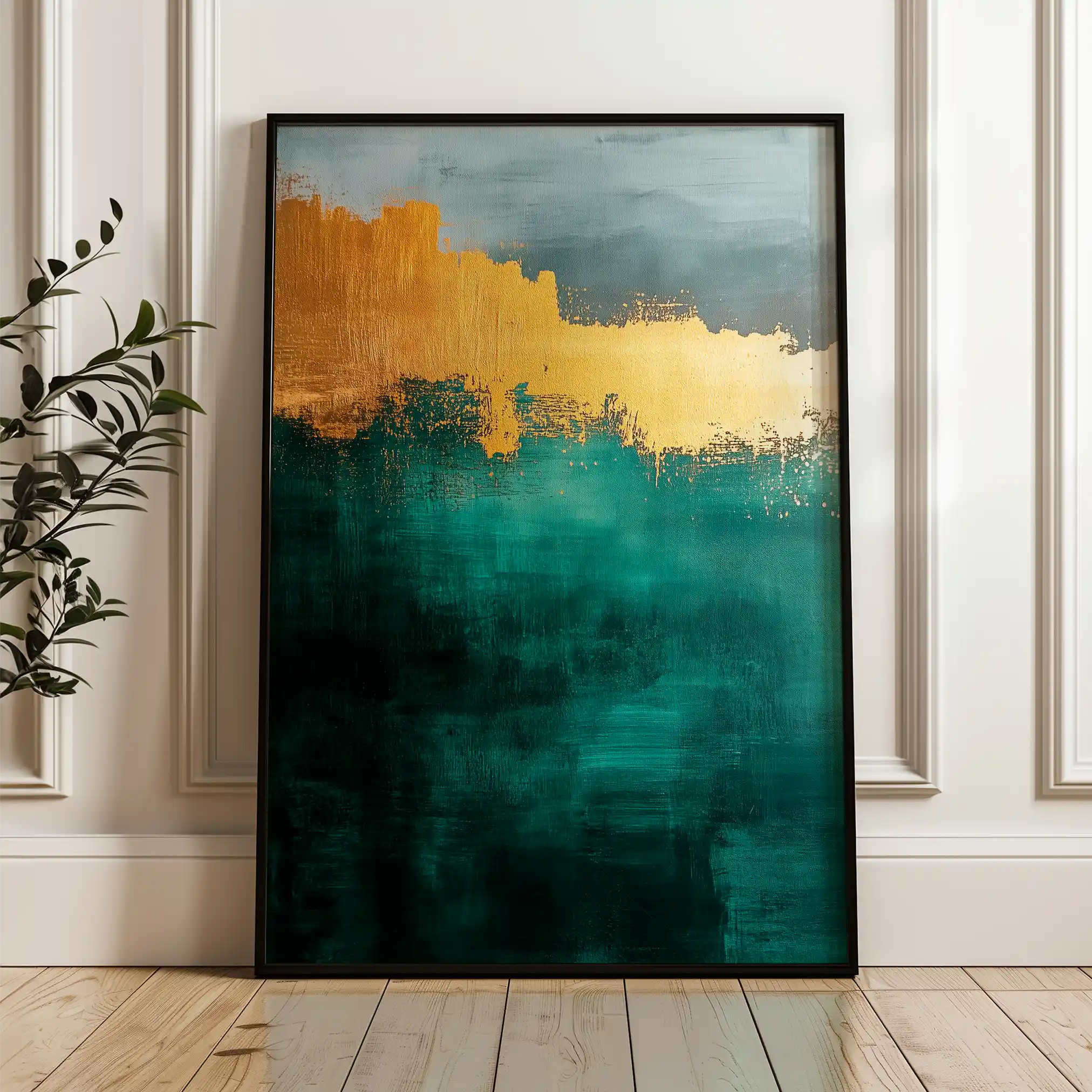Abstract 378 Canvas Art 60 x 40 cm / Black