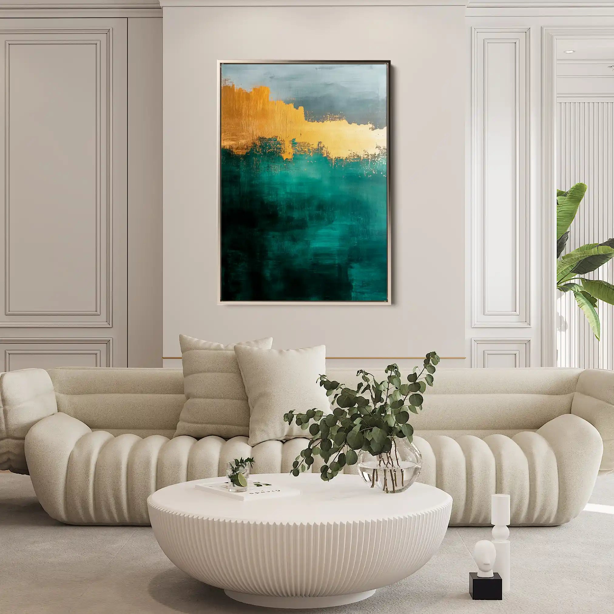 Abstract 378 Canvas Art 60 x 40 cm / Black