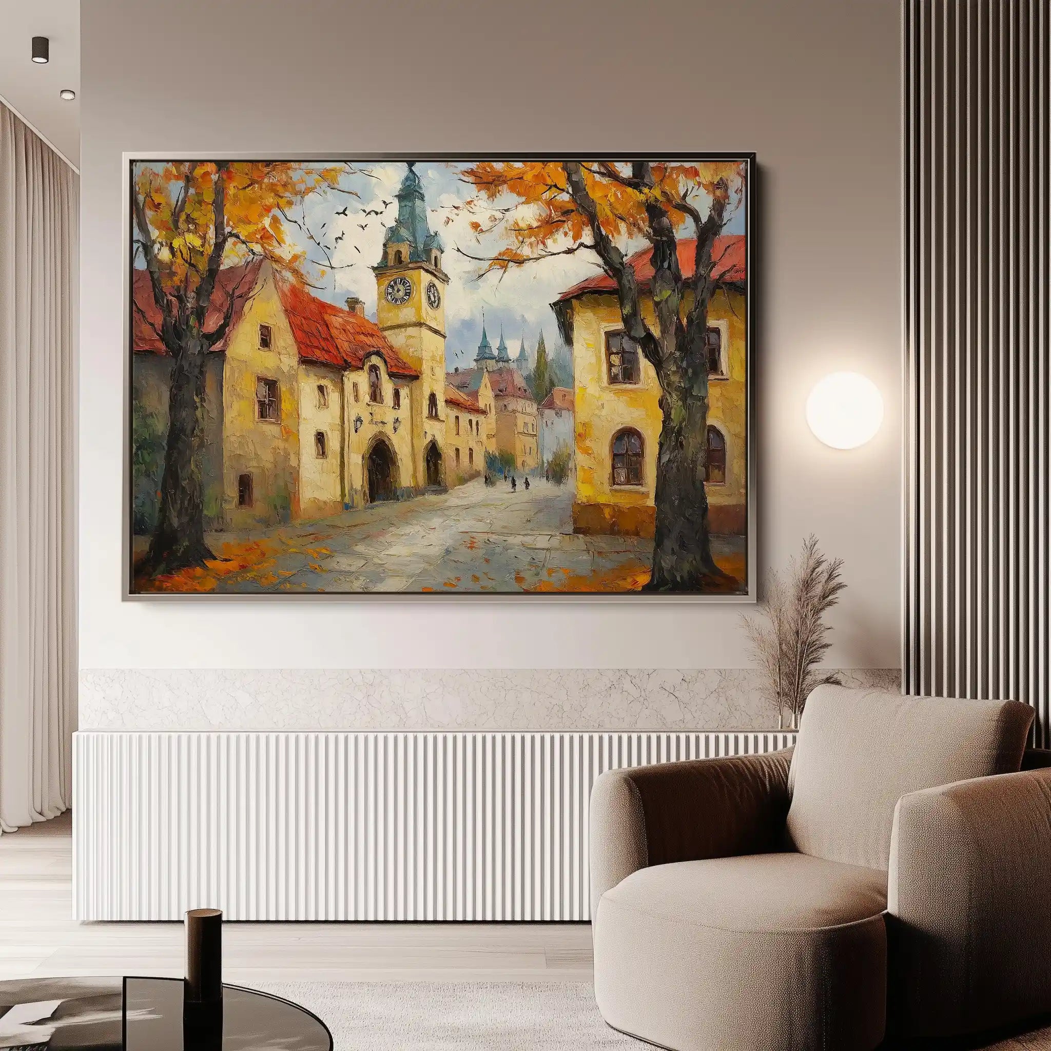 Landscape 381 Canvas Art 60 x 40 cm / Black