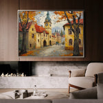 Landscape 381 Canvas Art 60 x 40 cm / Black