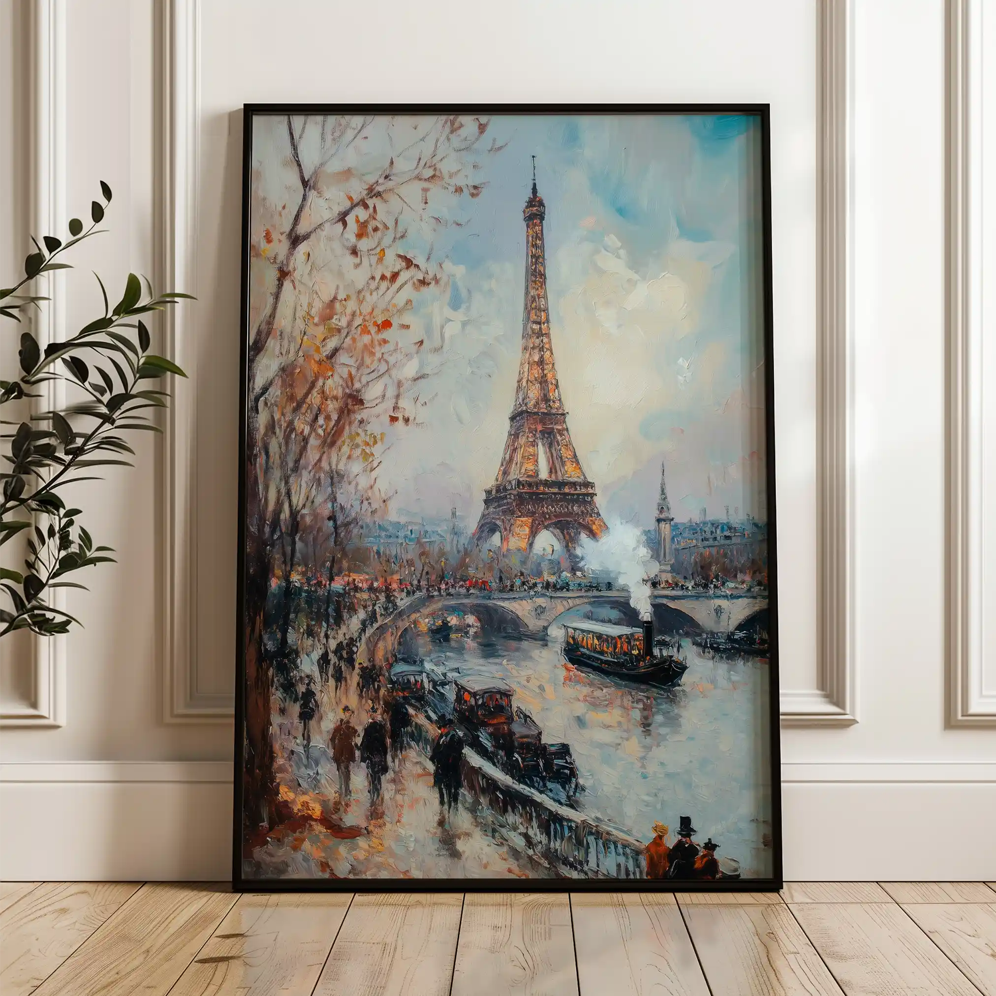 Landscape 382 Canvas Art 60 x 40 cm / Black