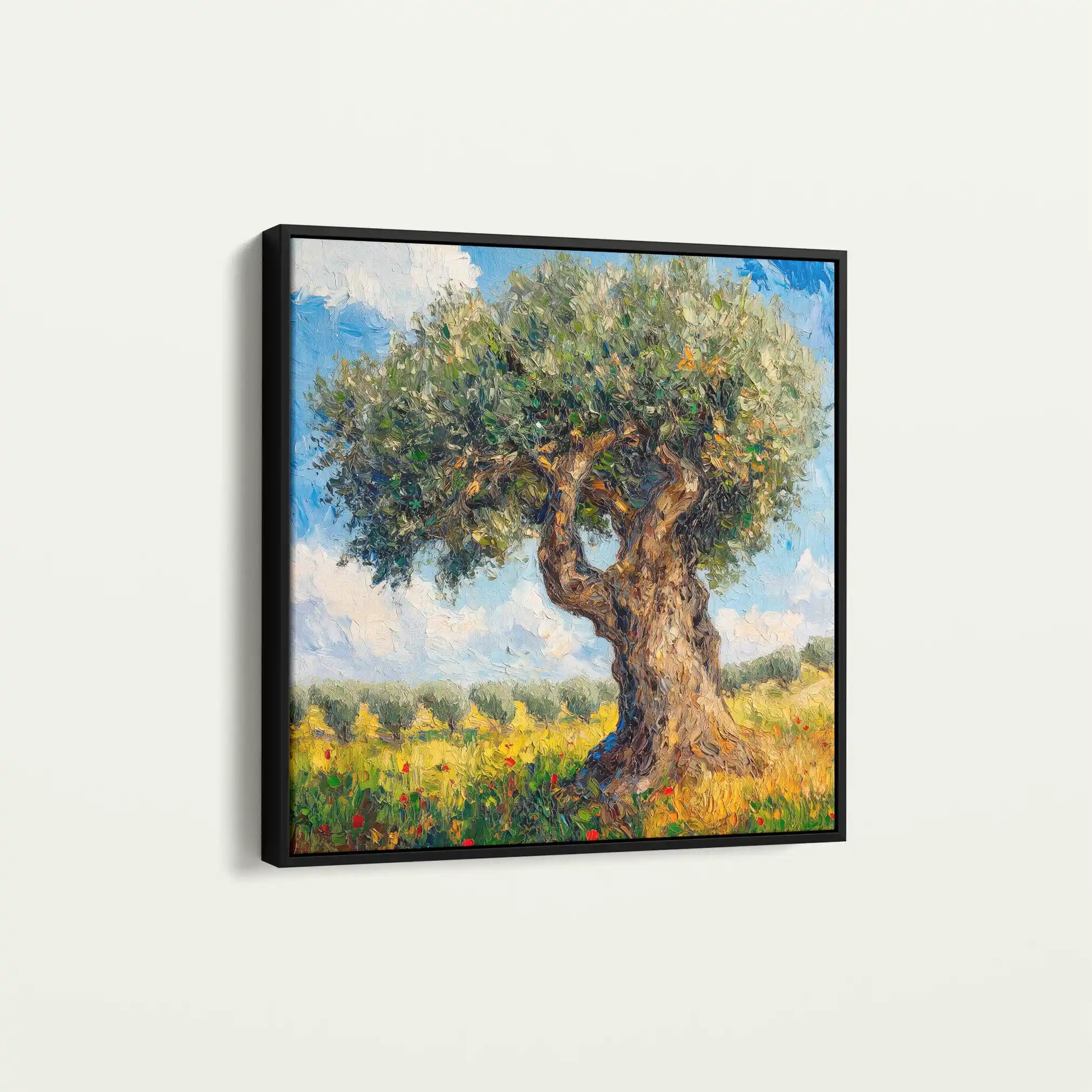 Landscape 385 Canvas Art 60 x 60 cm / Black