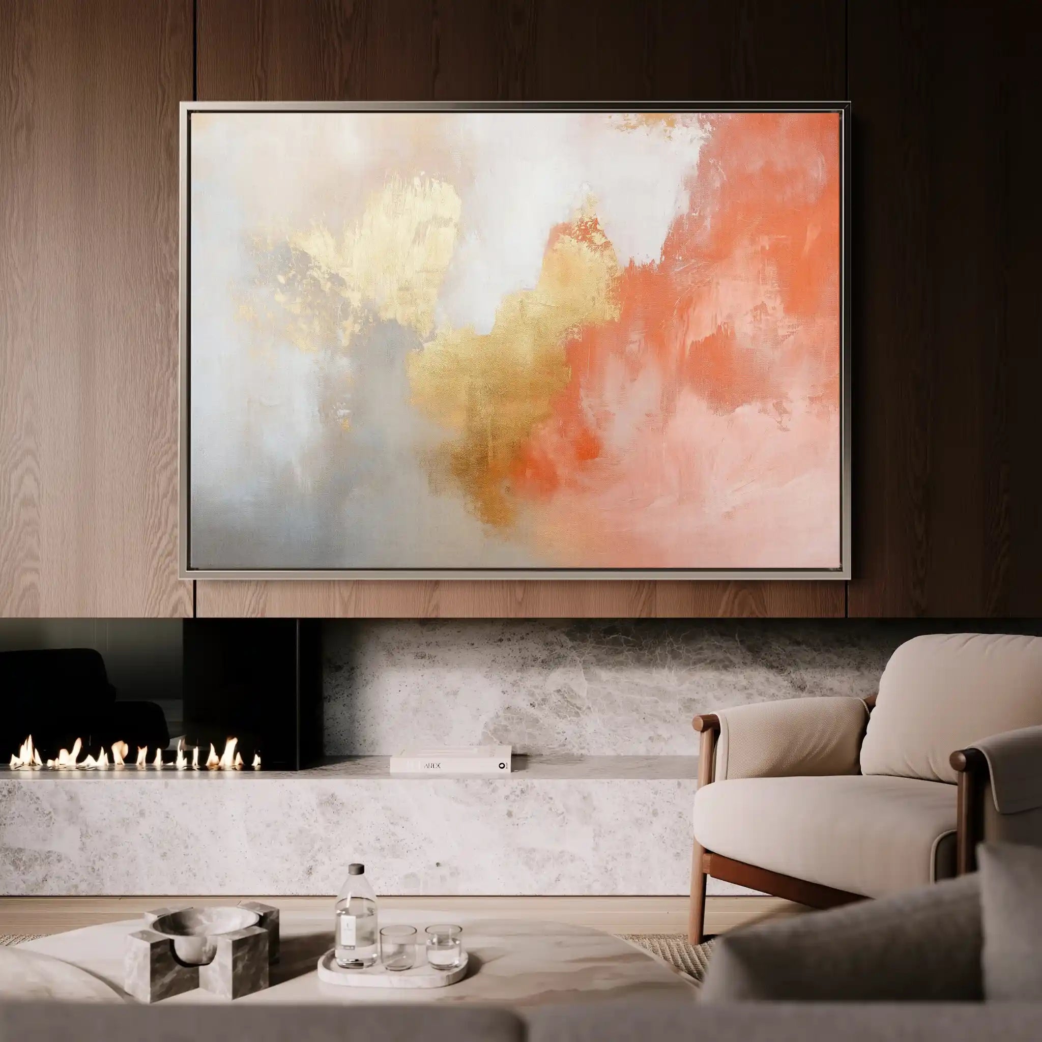 Abstract 386 Canvas Art 60 x 40 cm / Black