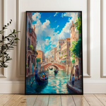 Landscape 386 Canvas Art 60 x 40 cm / Black