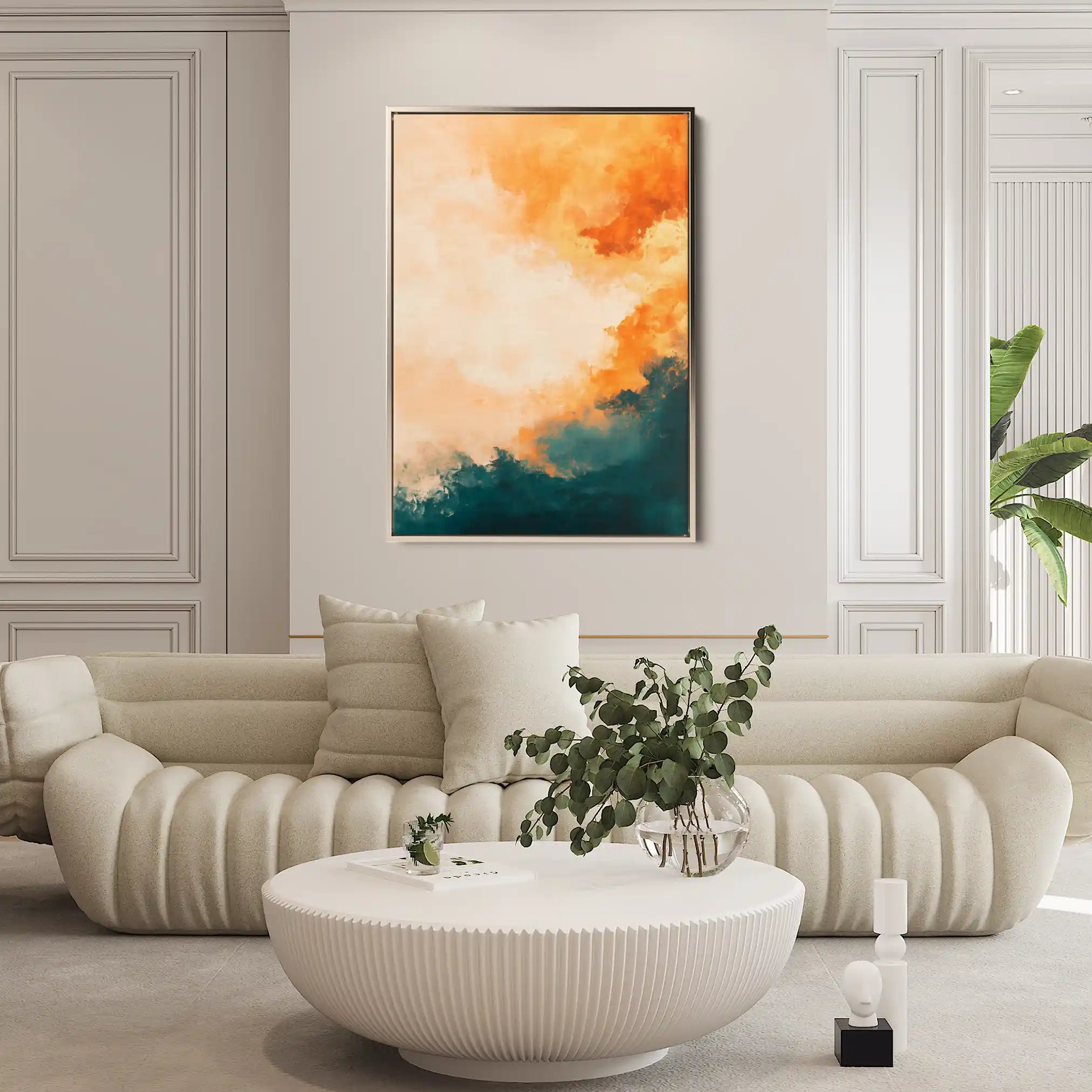 Abstract 388 Canvas Art 60 x 40 cm / Black