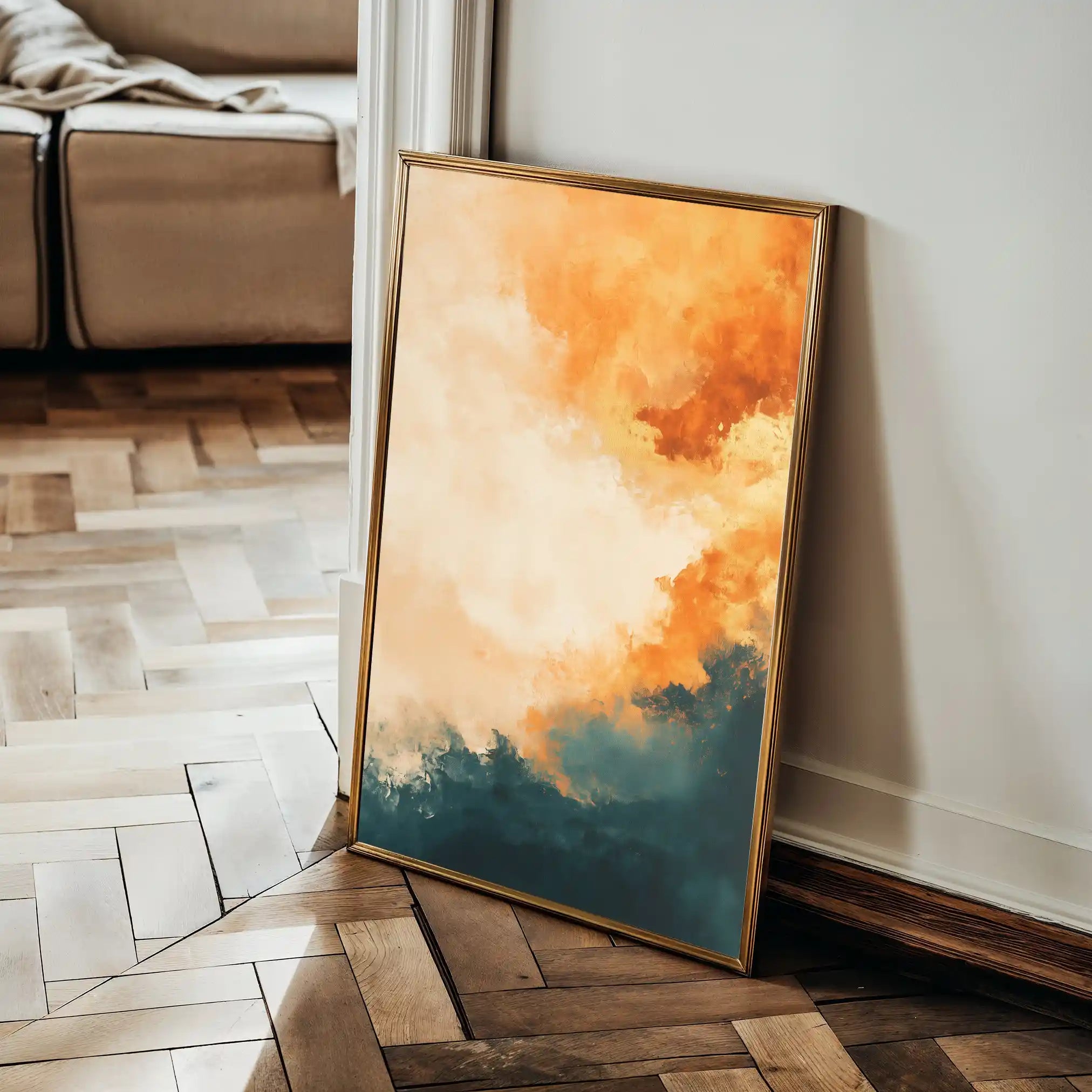 Abstract 388 Canvas Art 60 x 40 cm / Black