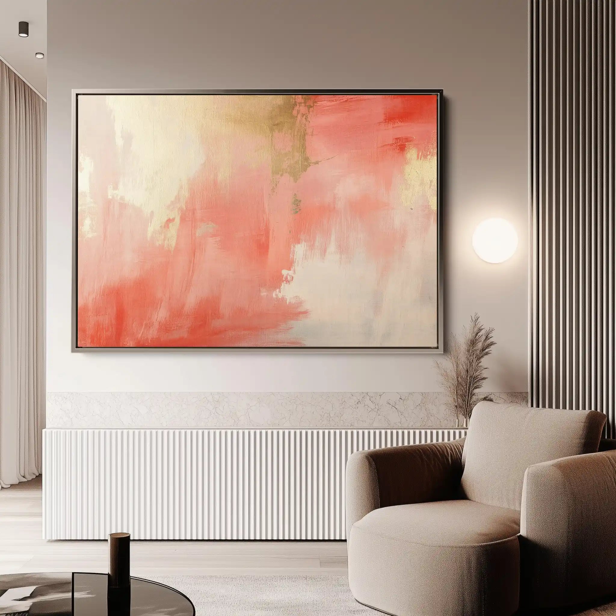 Abstract 389 Canvas Art 60 x 40 cm / Black