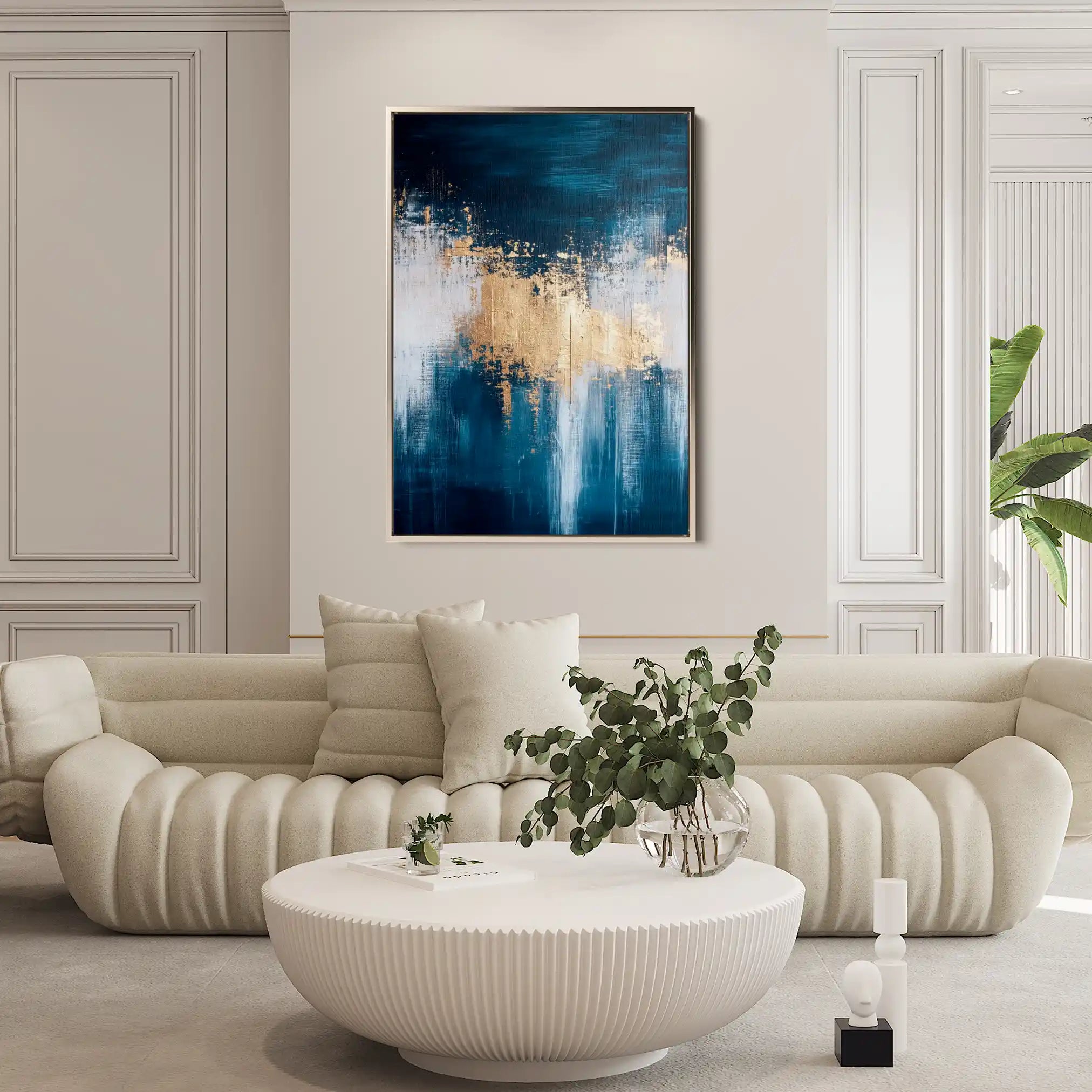 Abstract 392 Canvas Art 60 x 40 cm / Black