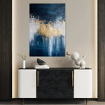 Abstract 392 Canvas Art 60 x 40 cm / Black