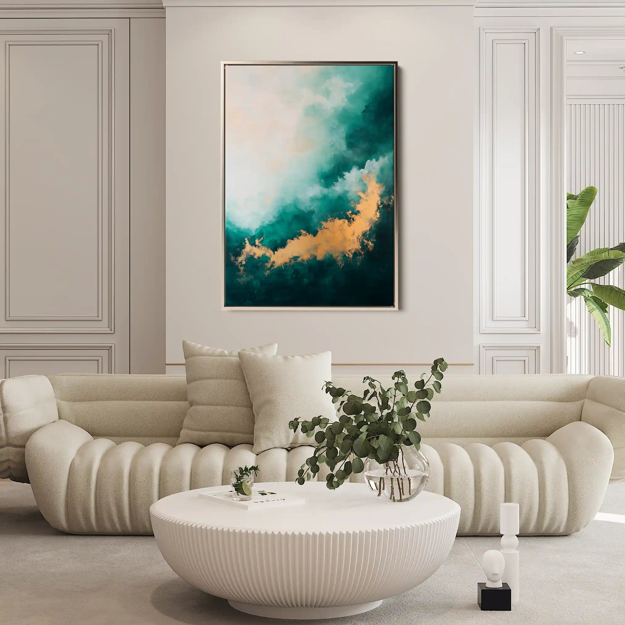 Abstract 393 Canvas Art 60 x 40 cm / Black