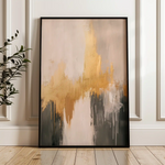 Abstract 394 Canvas Art 60 x 40 cm / Black