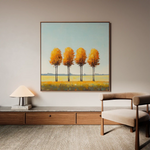 Landscape 394 Canvas Art 60 x 60 cm / Black