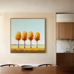 Landscape 394 Canvas Art 60 x 60 cm / Black