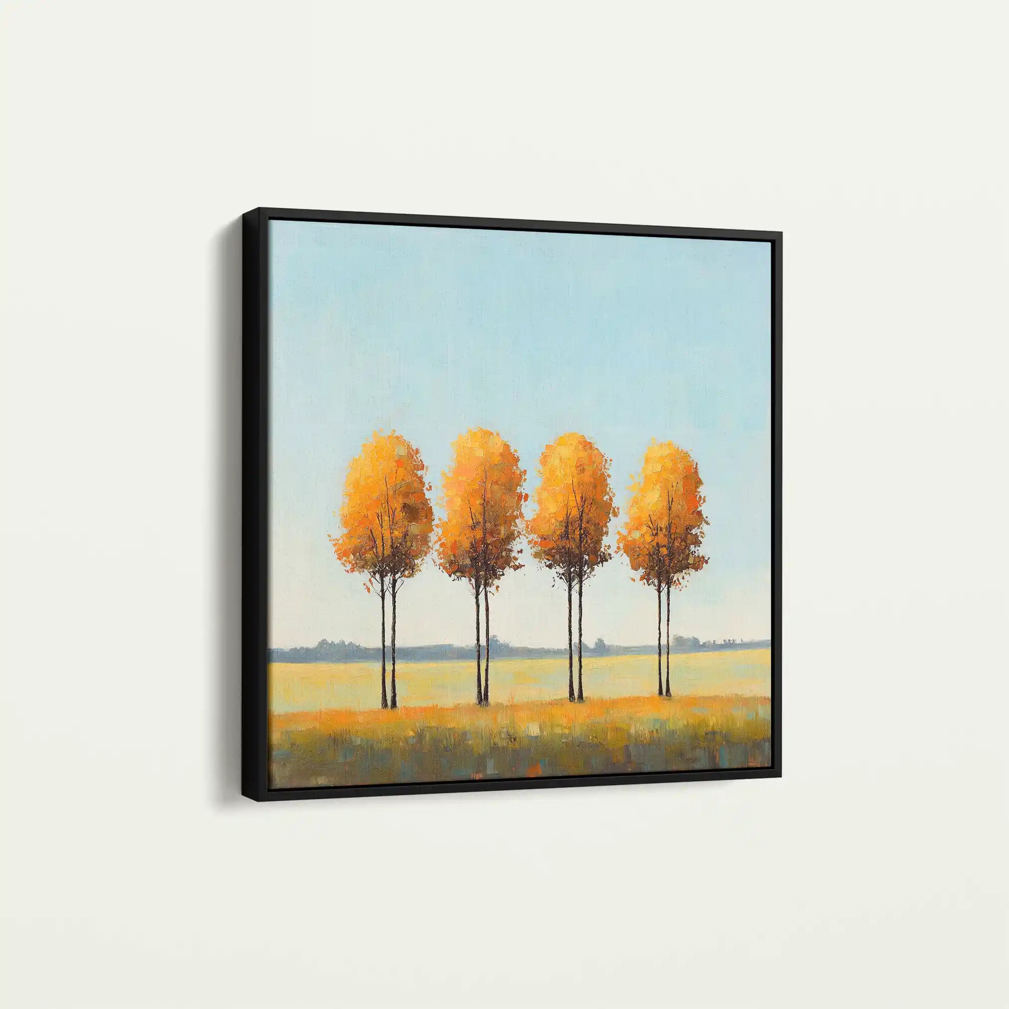 Landscape 394 Canvas Art 60 x 60 cm / Black