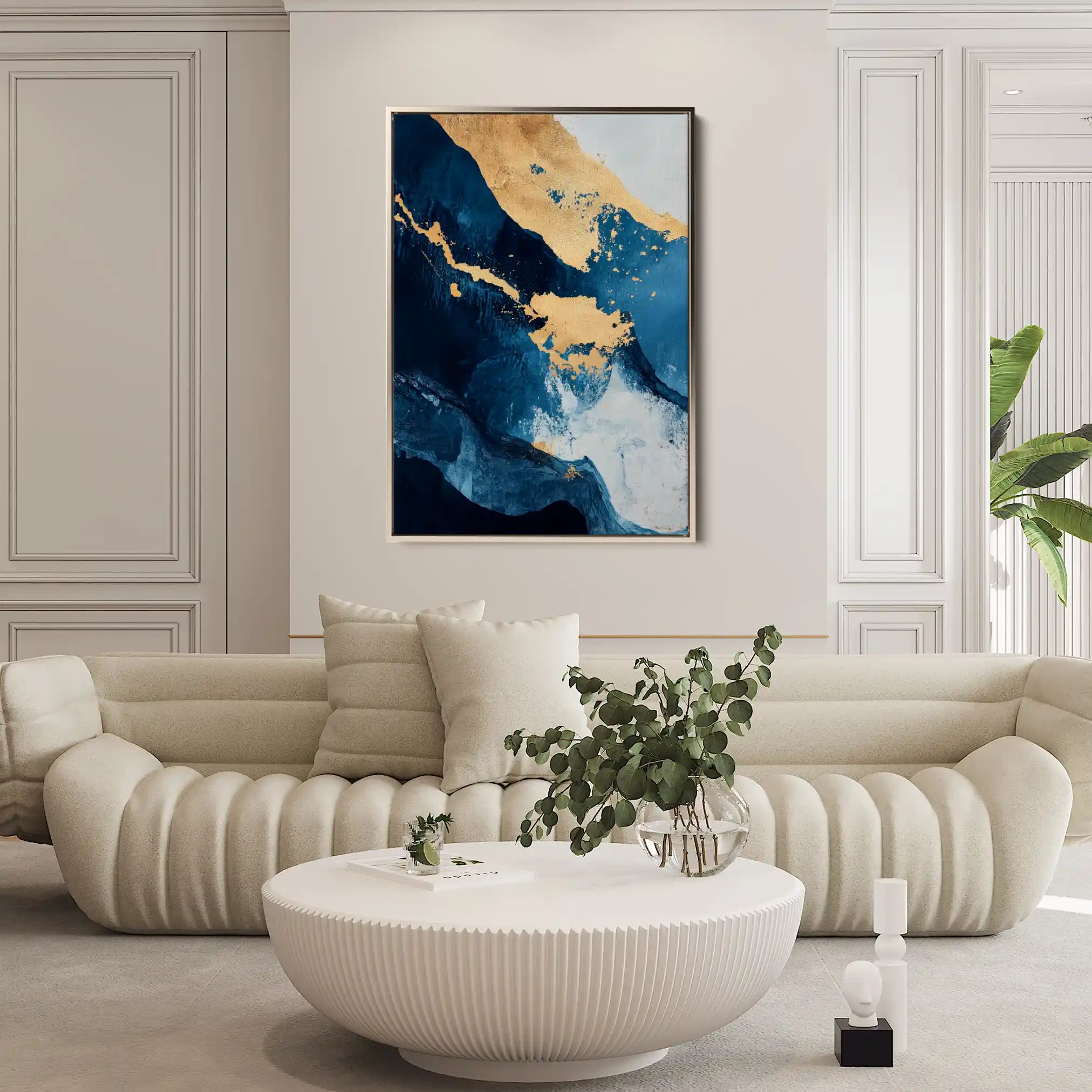 Abstract 397 Canvas Art 60 x 40 cm / Black