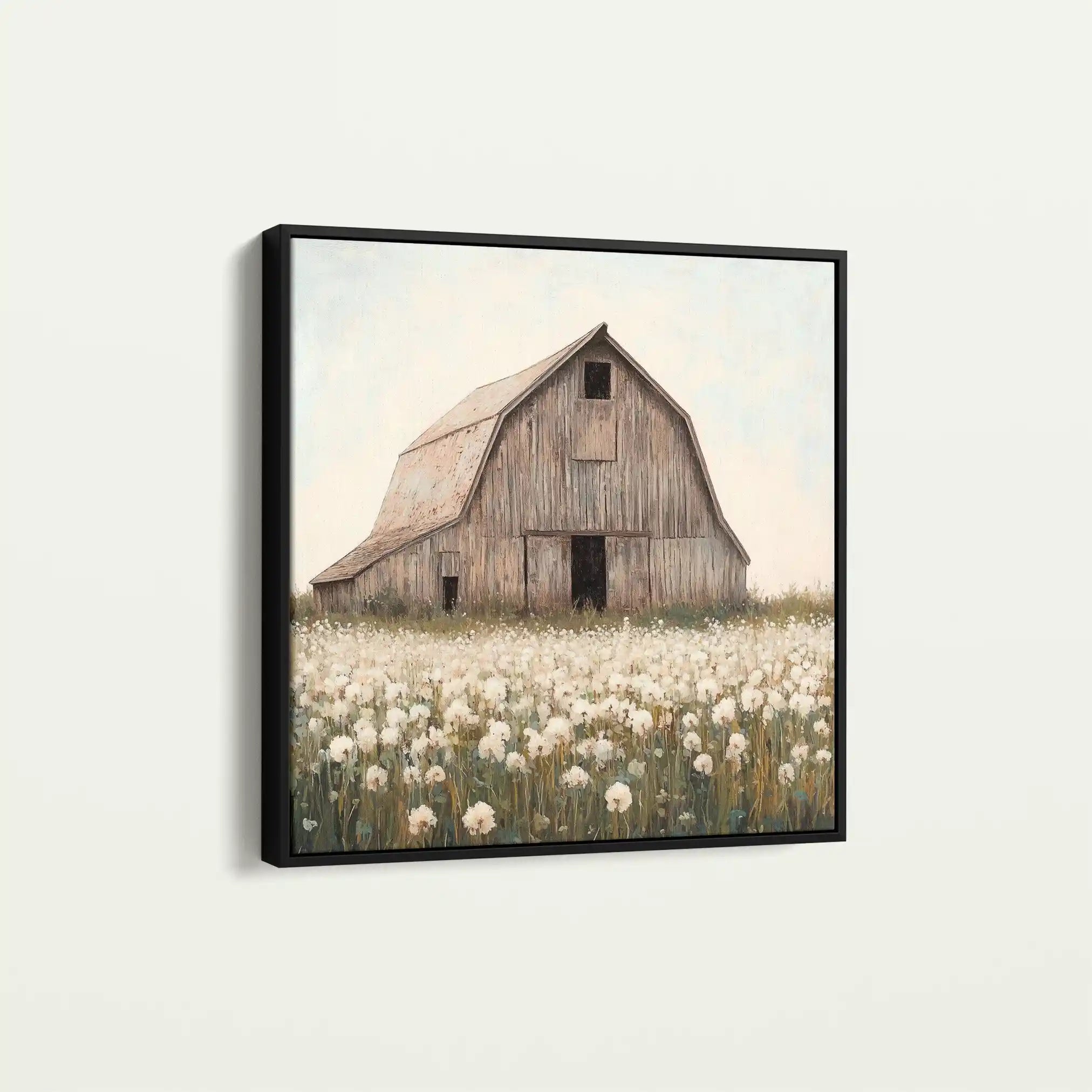 Landscape 397 Canvas Art 60 x 60 cm / Black