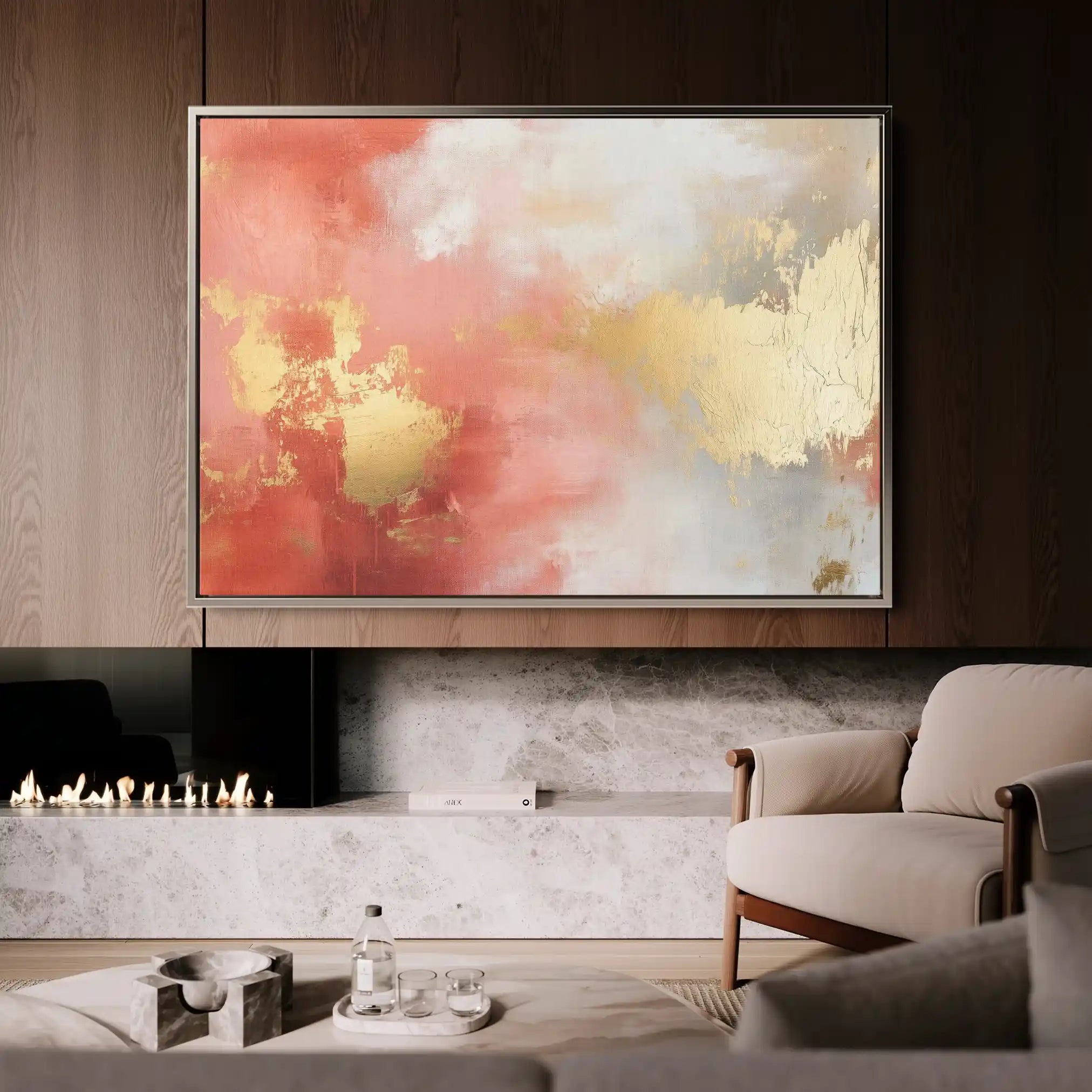 Abstract 398 Canvas Art 60 x 40 cm / Black