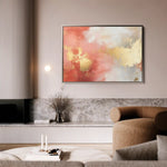 Abstract 398 Canvas Art 60 x 40 cm / Black