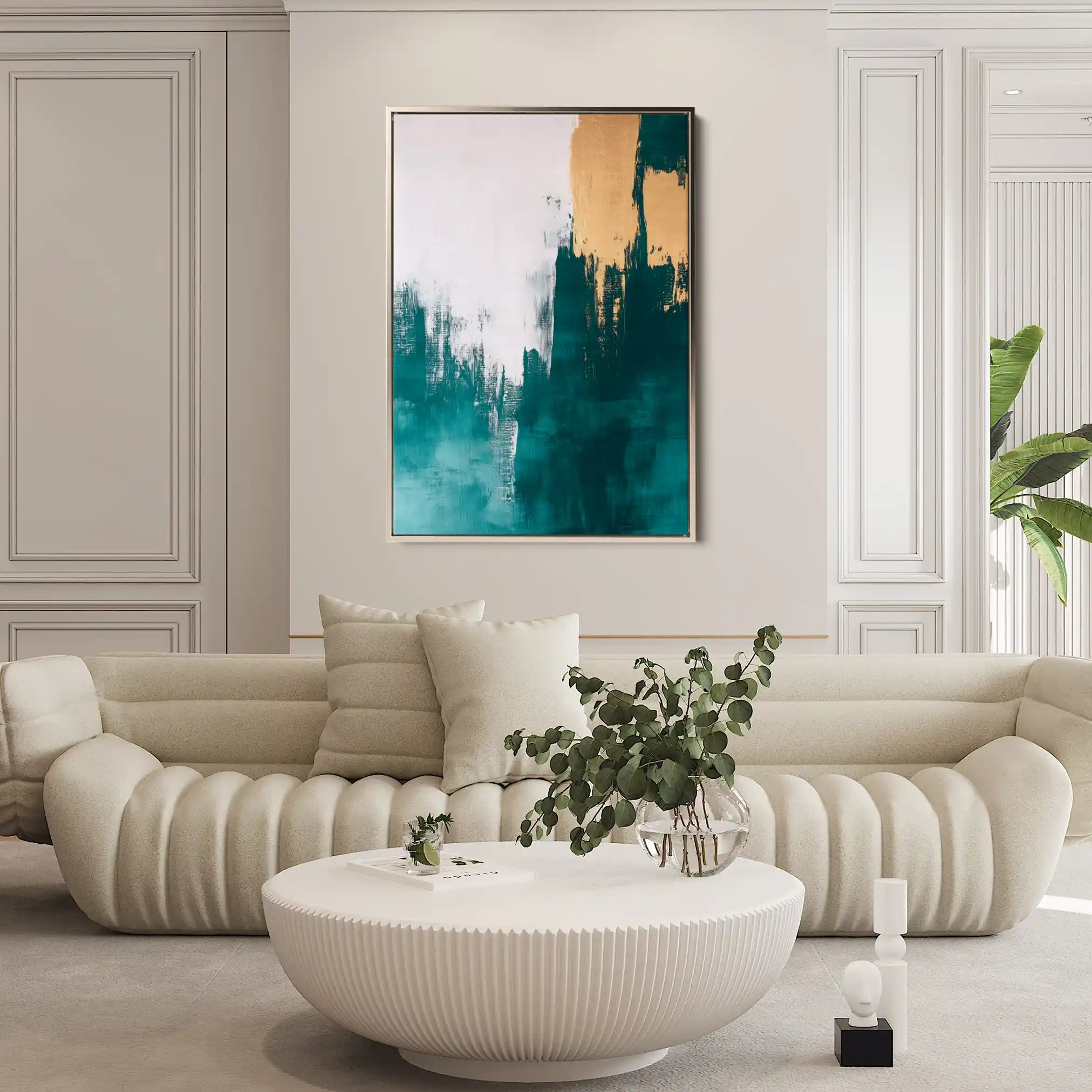 Abstract 399 Canvas Art 60 x 40 cm / Black