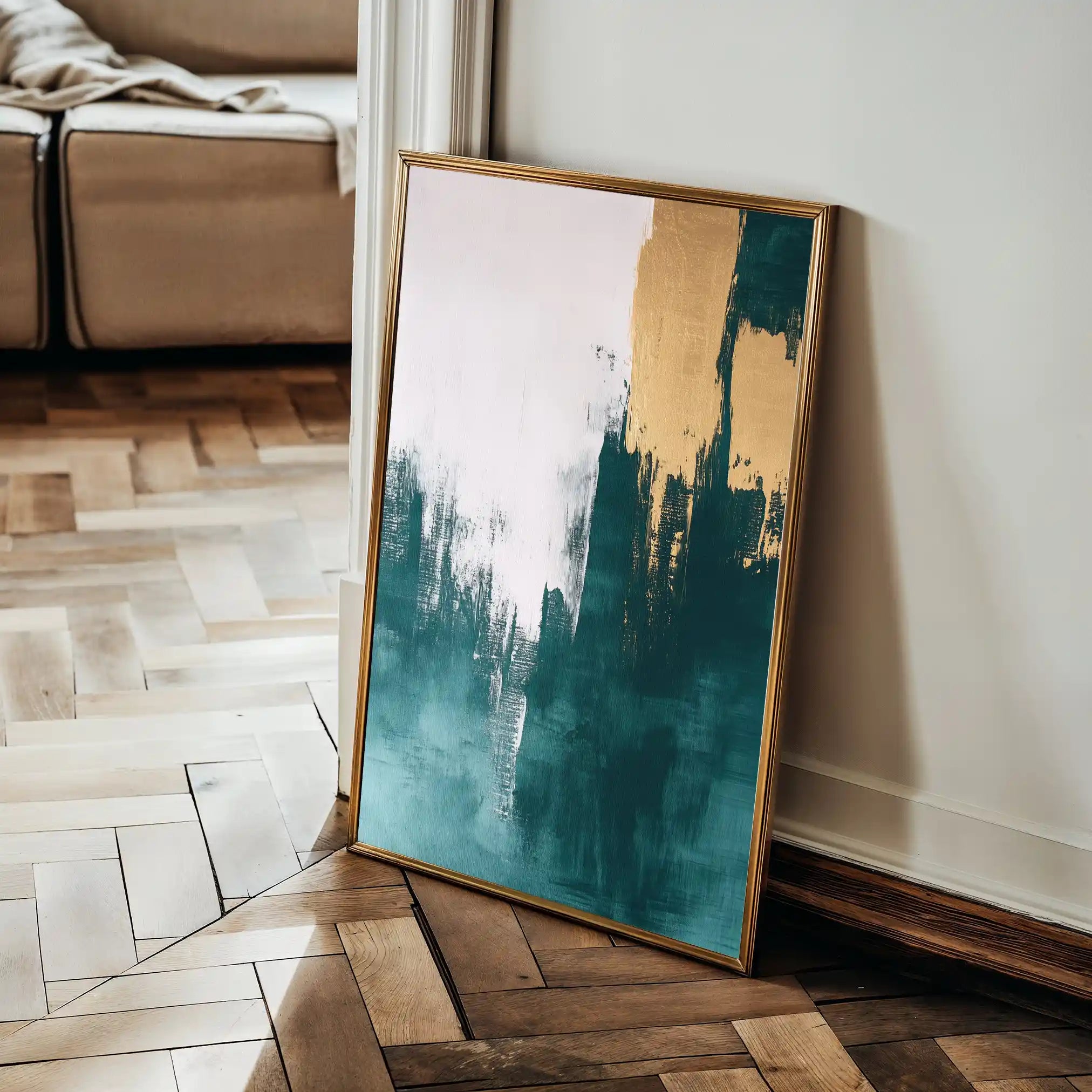 Abstract 399 Canvas Art 60 x 40 cm / Black