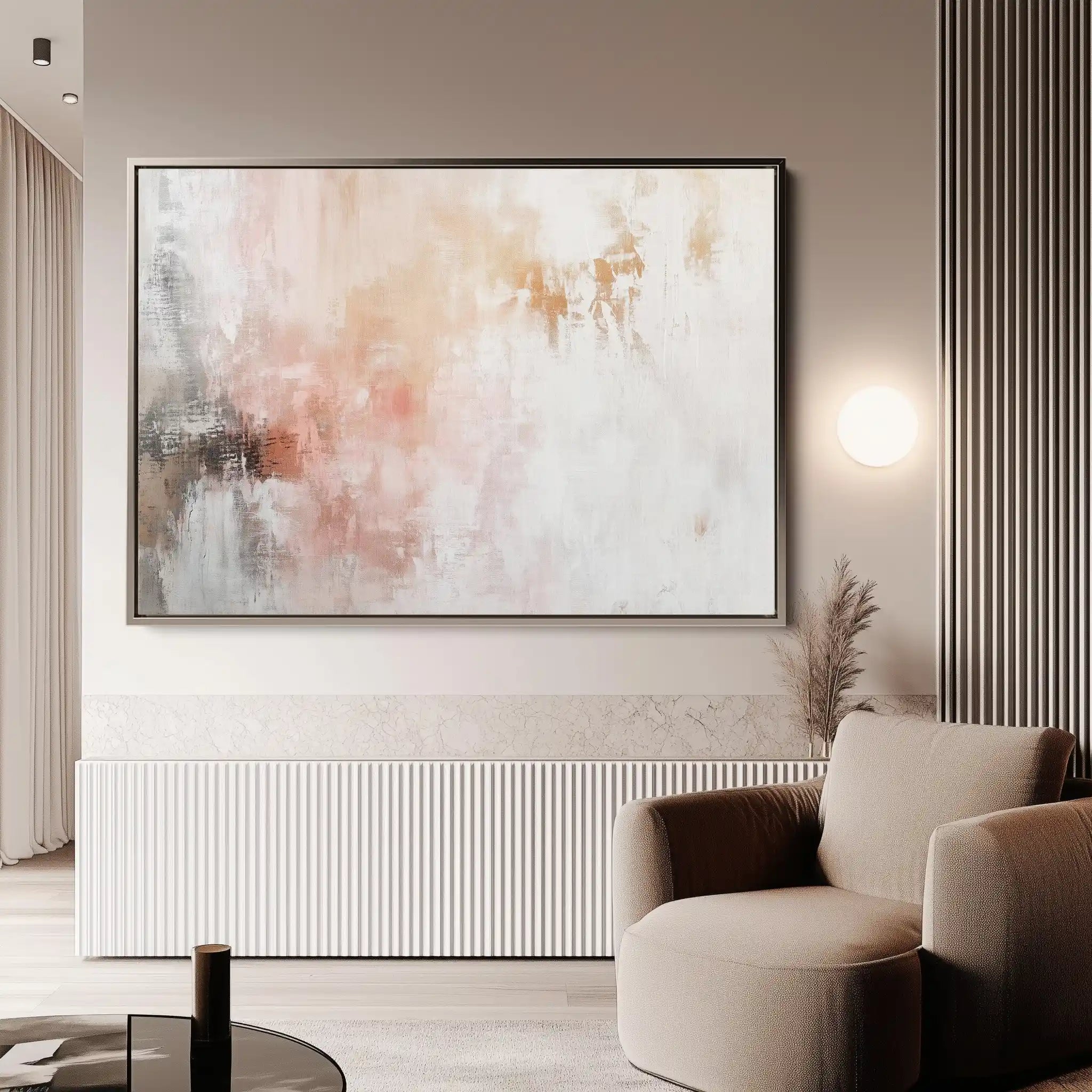 Abstract 400 Canvas Art 60 x 40 cm / Black