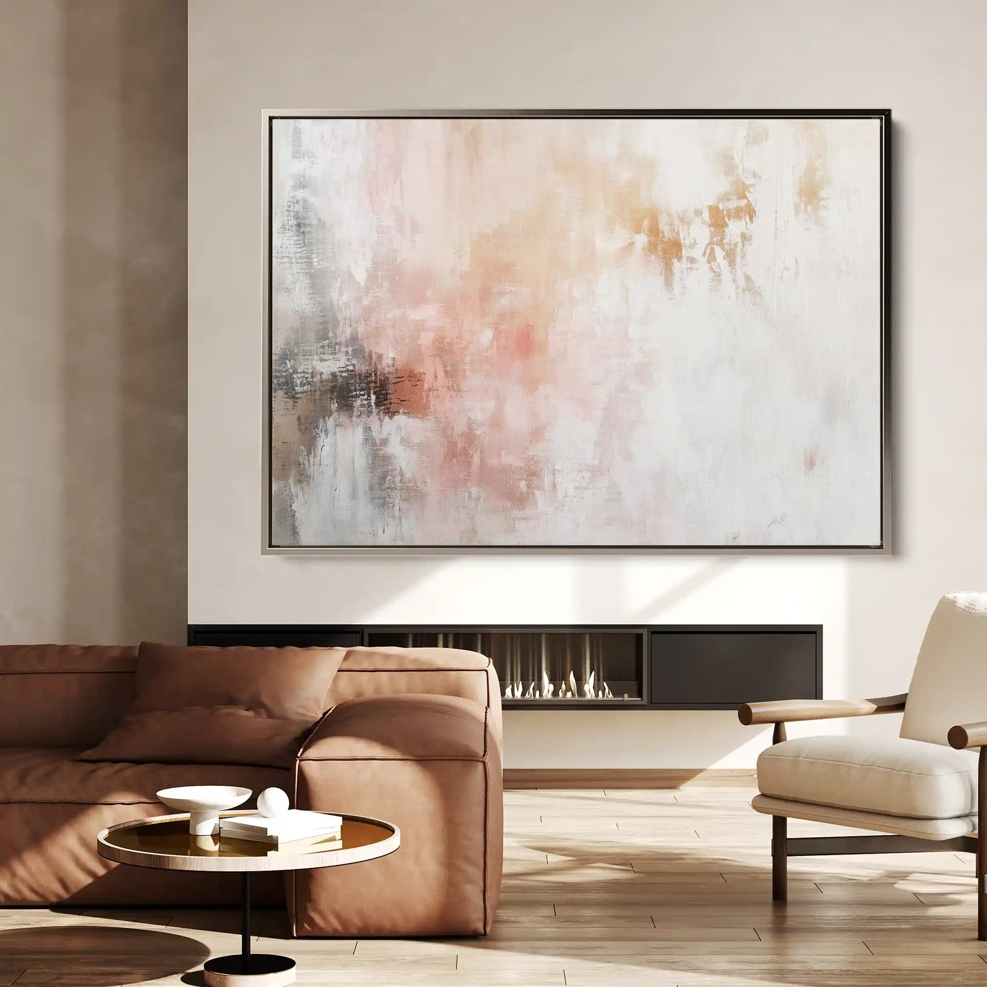 Abstract 400 Canvas Art 60 x 40 cm / Black