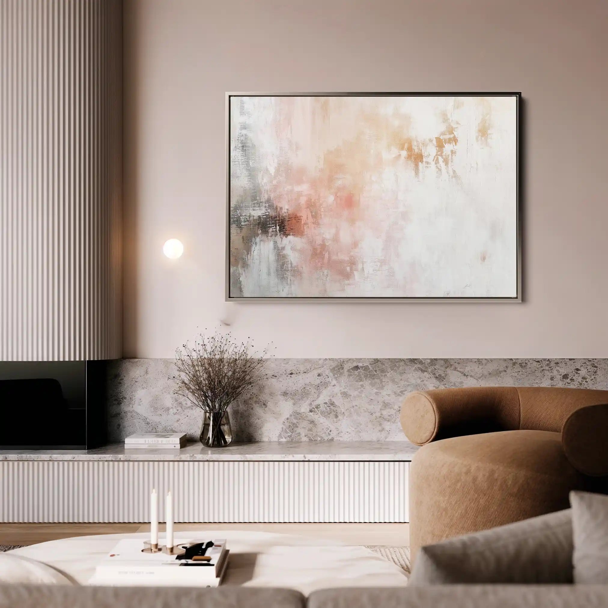 Abstract 400 Canvas Art 60 x 40 cm / Black