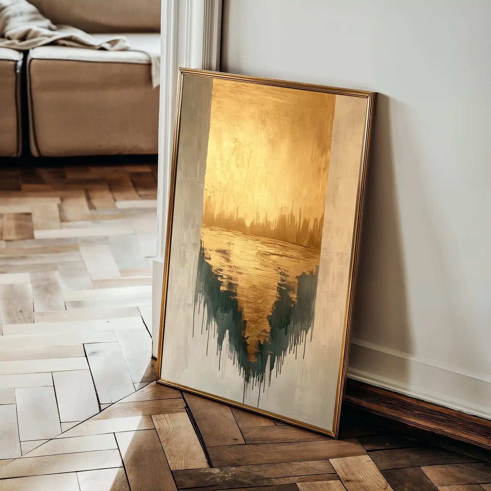 Abstract 403 Canvas Art 60 x 40 cm / Black