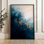 Abstract 405 Canvas Art 60 x 40 cm / Black