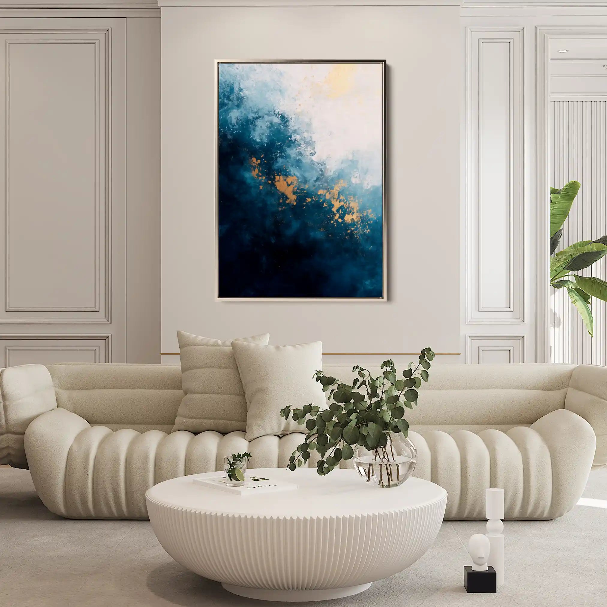 Abstract 405 Canvas Art 60 x 40 cm / Black