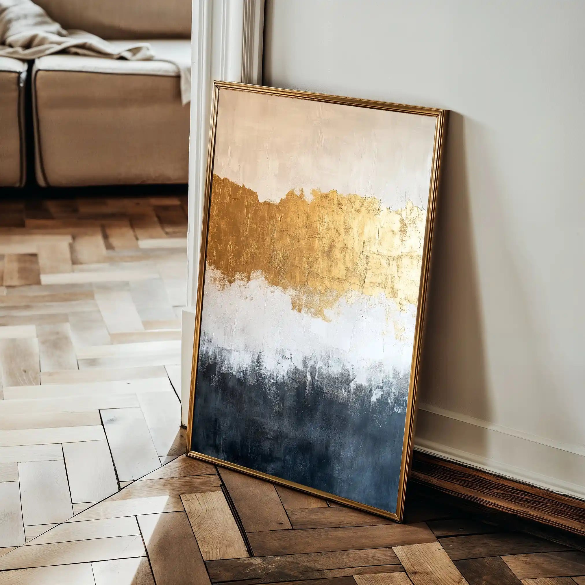 Abstract 407 Canvas Art 60 x 40 cm / Black