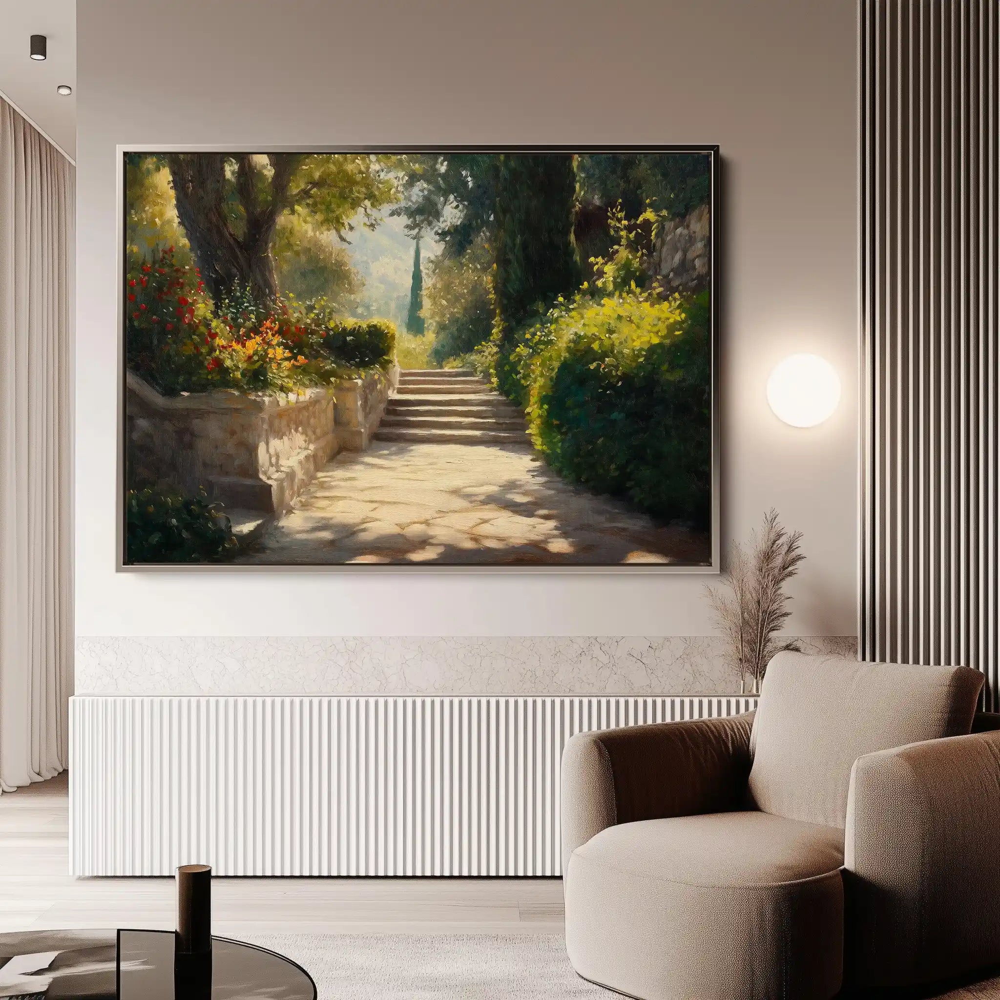 Landscape 407 Canvas Art 60 x 40 cm / Black