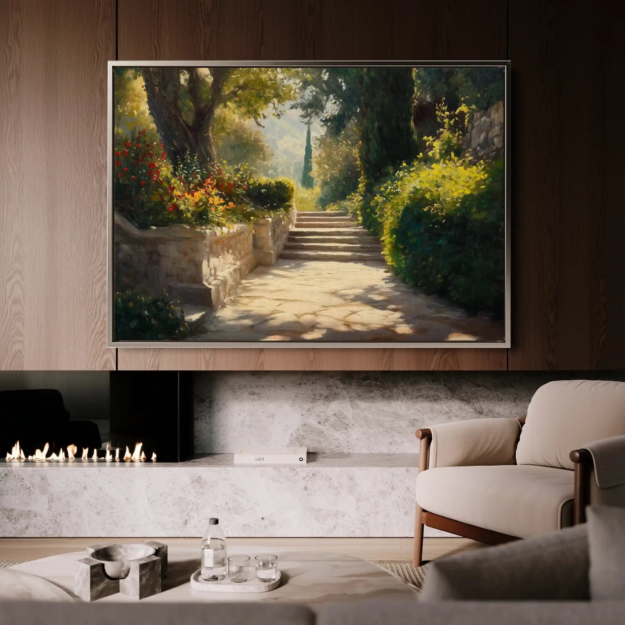 Landscape 407 Canvas Art 60 x 40 cm / Black