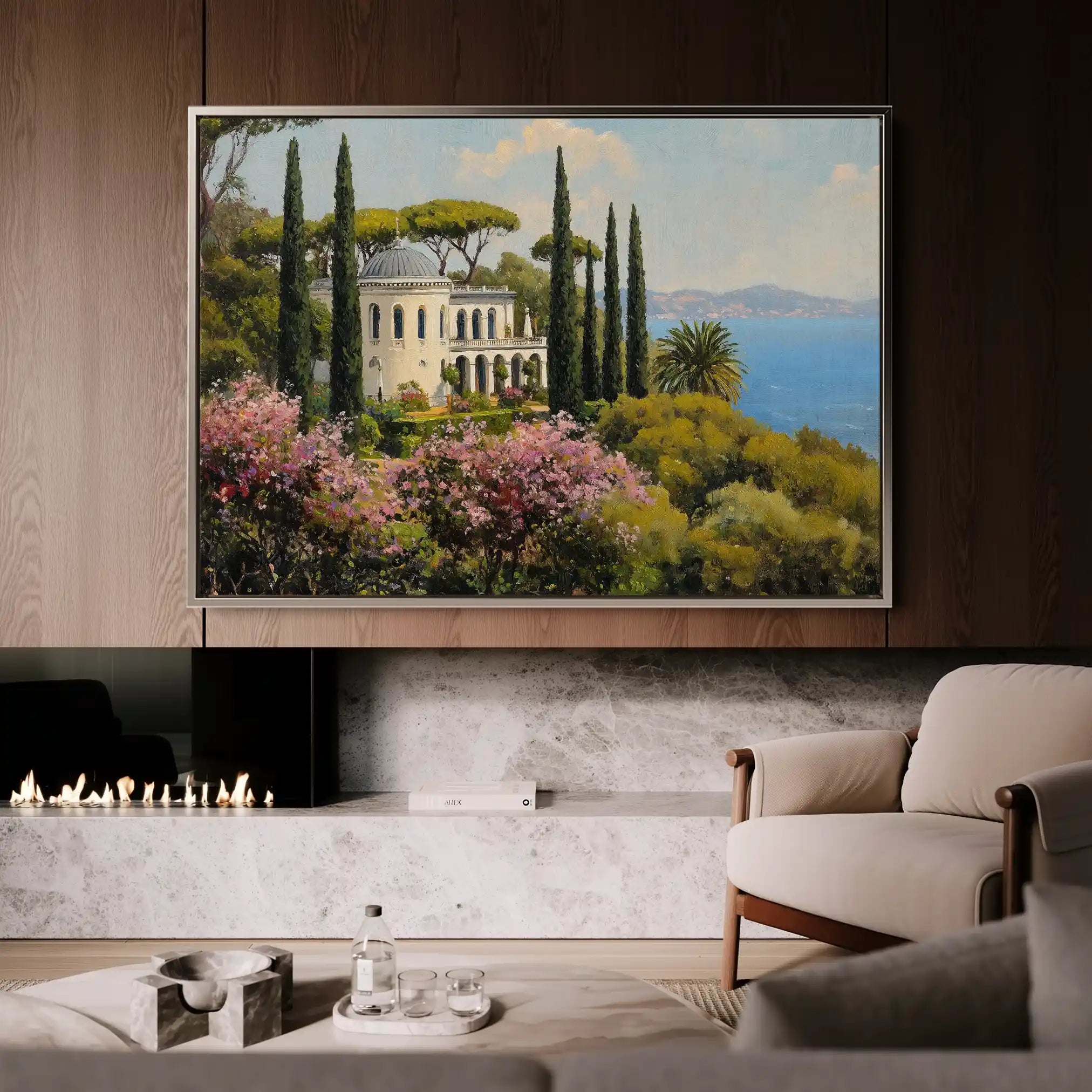 Landscape 410 Canvas Art 60 x 40 cm / Black